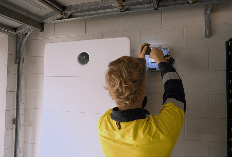 solar battery install